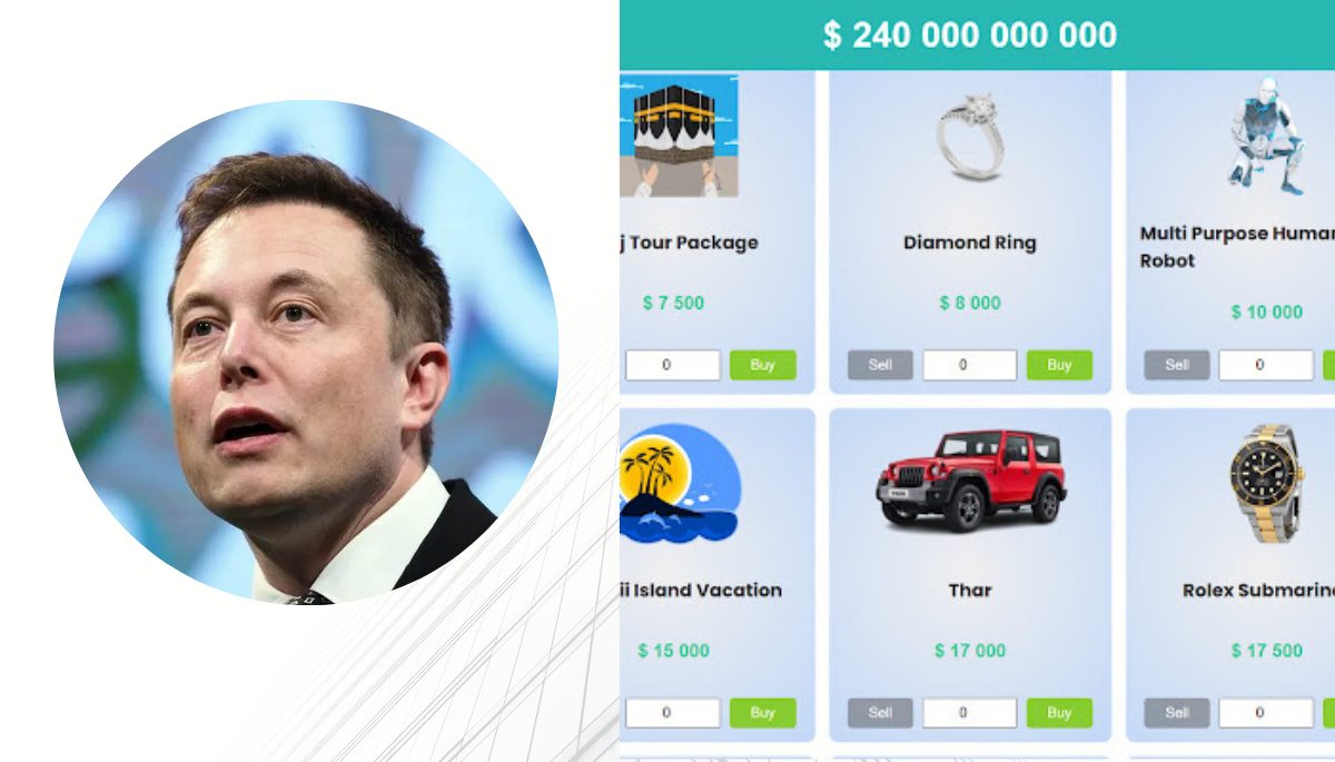 Spend Elon Musk Money Game $100000000
